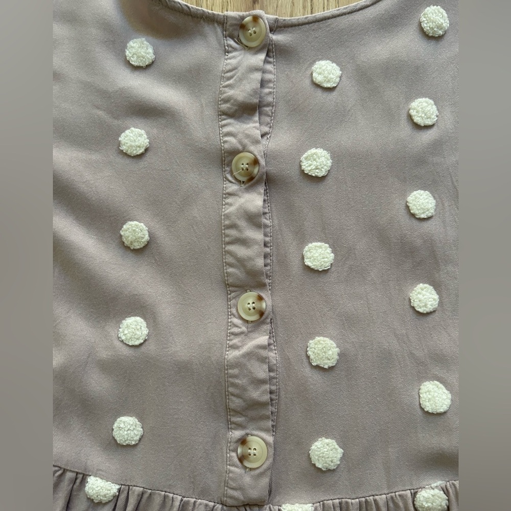 Swiss Dot Peplum Top - Picture 4 of 6